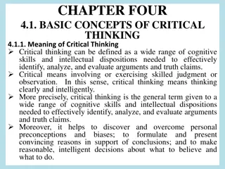 Exploring the Meaning and Significance of Critical Thinking