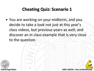 Ethical Dilemmas in Academic Integrity: Cheating Quiz Scenarios