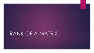 Methods to Determine the Rank of a Matrix
