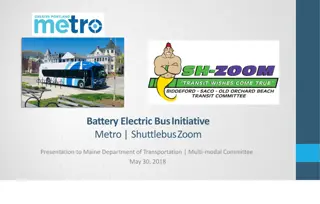 Battery Electric Bus Initiative Overview and Benefits
