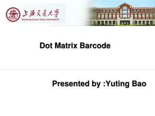 Innovative Approach to Dot Matrix Barcode Generation