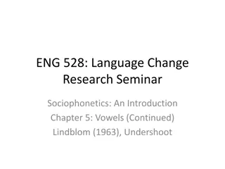 Understanding Vowel Undershoot in Language Change Research