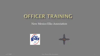 New Mexico Elks Association - Membership and Lodge Operations