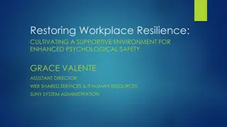 Workplace Resilience and Psychological Safety Strategies