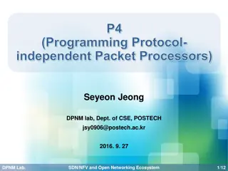 Introduction to P4 Language for SDN and Open Networking Ecosystem