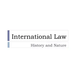 International Law: History, Definition, and Subjects