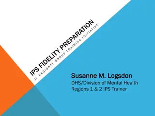 IPS Supported Employment Fidelity Scale and Key Fidelity Items