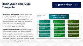Organize Agile Project with Epic Slide Template