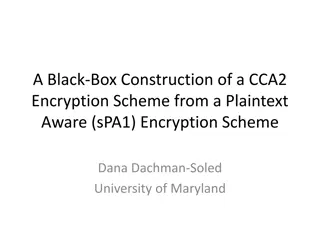 A Black-Box Construction of CCA2 Encryption Scheme