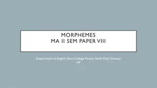 Understanding Morphemes in Linguistics: Form and Meaning Pairings