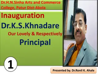 Inauguration of Dr. H.N. Sinha Arts and Commerce College, Patur Akola