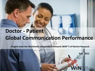 Insights on Physician-Patient Communication Performance from Global Market Research