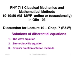 Understanding Wave Equations and Solutions in Classical Mechanics