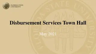 Important Updates and Announcements from Disbursement Services Town Hall May 2021