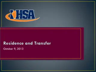 IHSA By-laws on Residence and Transfer Guidelines