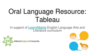 Enhancing Oral Communication Skills Through Tableau Activities