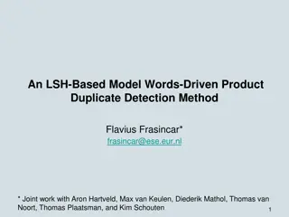LSH-Based Model for Product Duplicate Detection