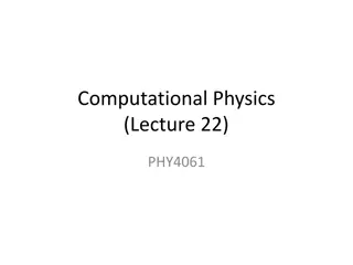 Density Functional Theory in Computational Physics