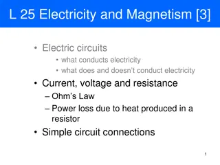 Understanding Electric Circuits: Current, Voltage, Resistance, and More