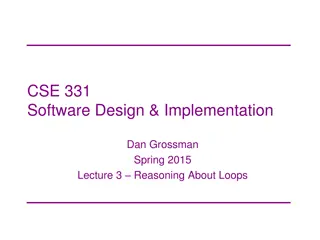 Understanding Loop Invariants for Effective Software Design