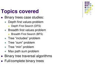 Advanced Binary Tree Case Studies and Traversal Algorithms