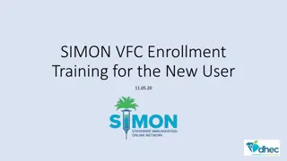 Effective SIMON VFC Enrollment Training for New Users