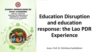 Education Response and Management During COVID-19 in Lao PDR