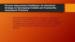 Developing Effective Assessment Practices Through Process Improvement Guidelines