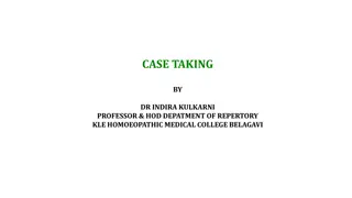 Understanding Case Taking Process in Homeopathy