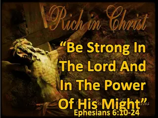 Warfare in the Minds and Souls: Ephesians 6:10-20 Insights