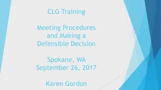 Decision-Making Procedures for Public Commission Meetings