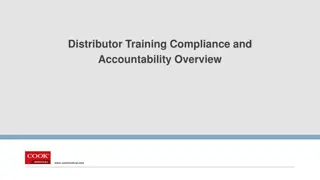 Distributor Training Compliance and Accountability Overview