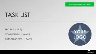 Effective Task List Project Management Guide
