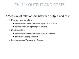 Understanding Output and Costs Relationship in Economics