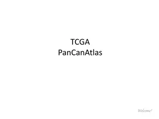 PanCanAtlas Workspace Information and Participation Guidelines