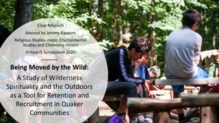 Wilderness Spirituality and Quaker Community Engagement Study
