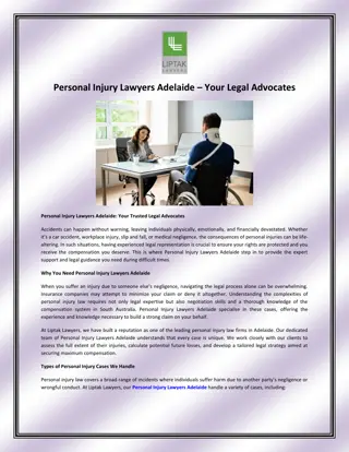 Personal Injury Lawyers Adelaide – Your Legal Advocates