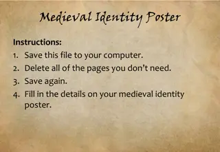 Medieval Identity Poster Instructions and Templates