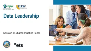 Shared Practice Panel in Data Leadership Session 4