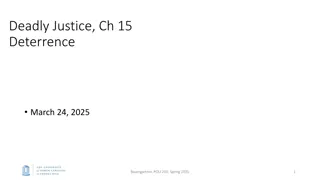 Capital Punishment Deterrence Studies and Controversies
