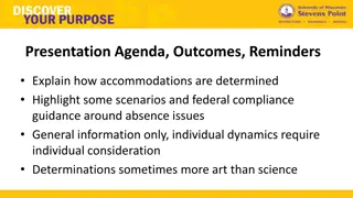 Accommodations Determination and Federal Compliance Guidance