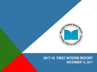 California School District Financial Reporting: 2017-18 Interim Updates