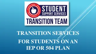 Transition Services for Students with IEP or 504 Plan in Seminole County
