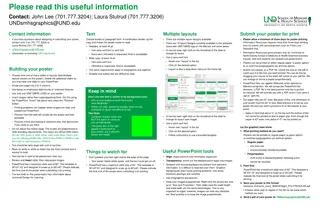 Poster Printing Guidelines and Tips for UND SMHS Events