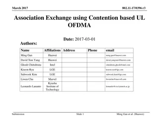 UL OFDMA Association Exchange Using Contention-Based Approach