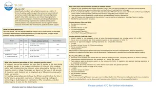 Duties and Requirements of Graduate Division Teaching Assistants