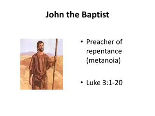 Exploring the Message of John the Baptist in Luke: Repentance and Change