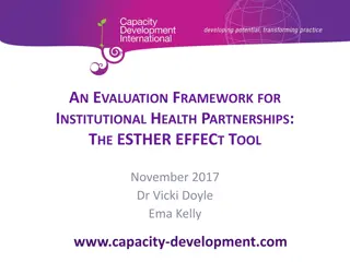 Evaluation Framework for Institutional Health Partnerships: The ESTHER Effect Tool Overview