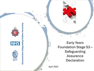 Early Years Foundation Stage Safeguarding Assurance Declaration 2025