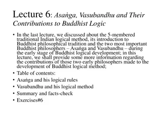 Asa.ga and Vasubandhu: Buddhist Logic Contributions
